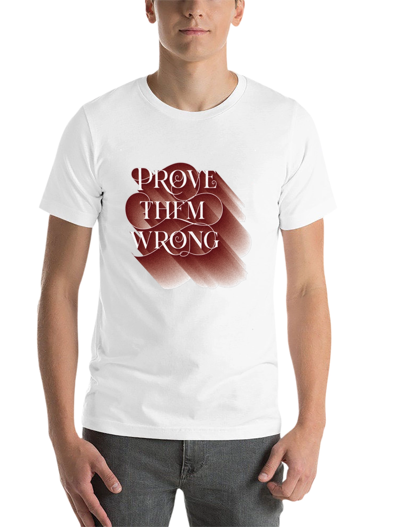 Black Prove Them Wrong Graphic Tee - Motivational T-Shirt view 14