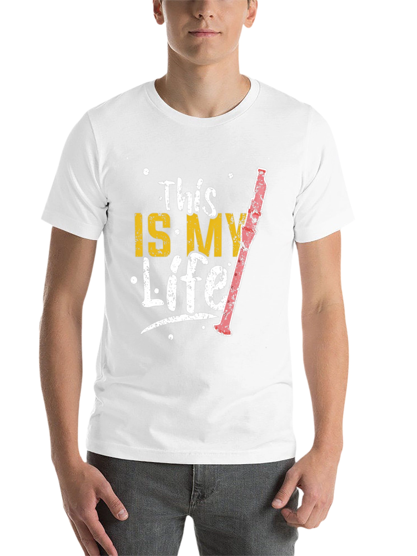 Black This Is My Life Clarinet Player Black T-Shirt view 14