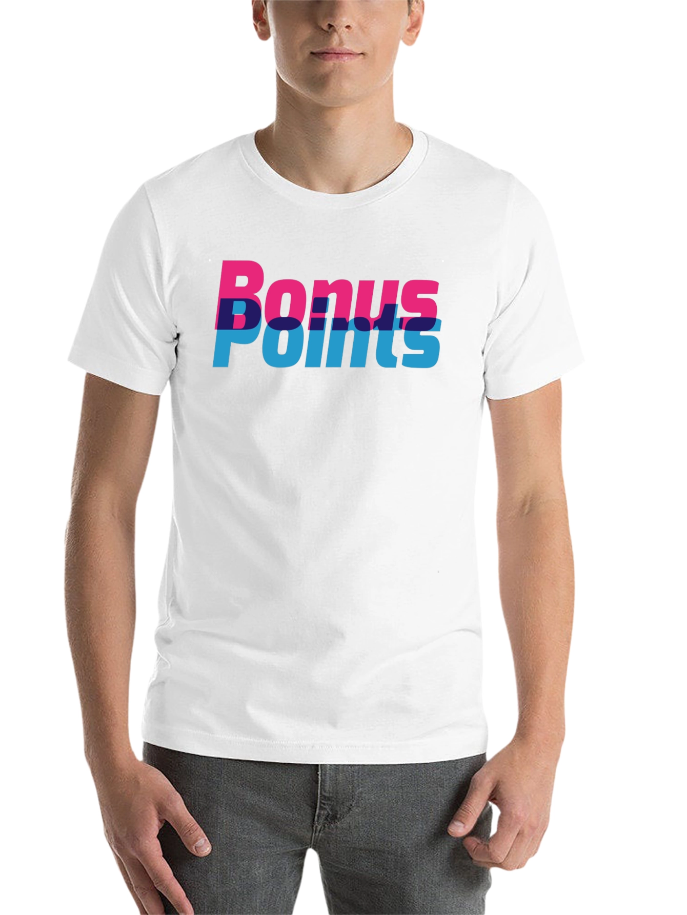 Black Bonus Points Graphic Tee - Black Cotton Shirt view 14