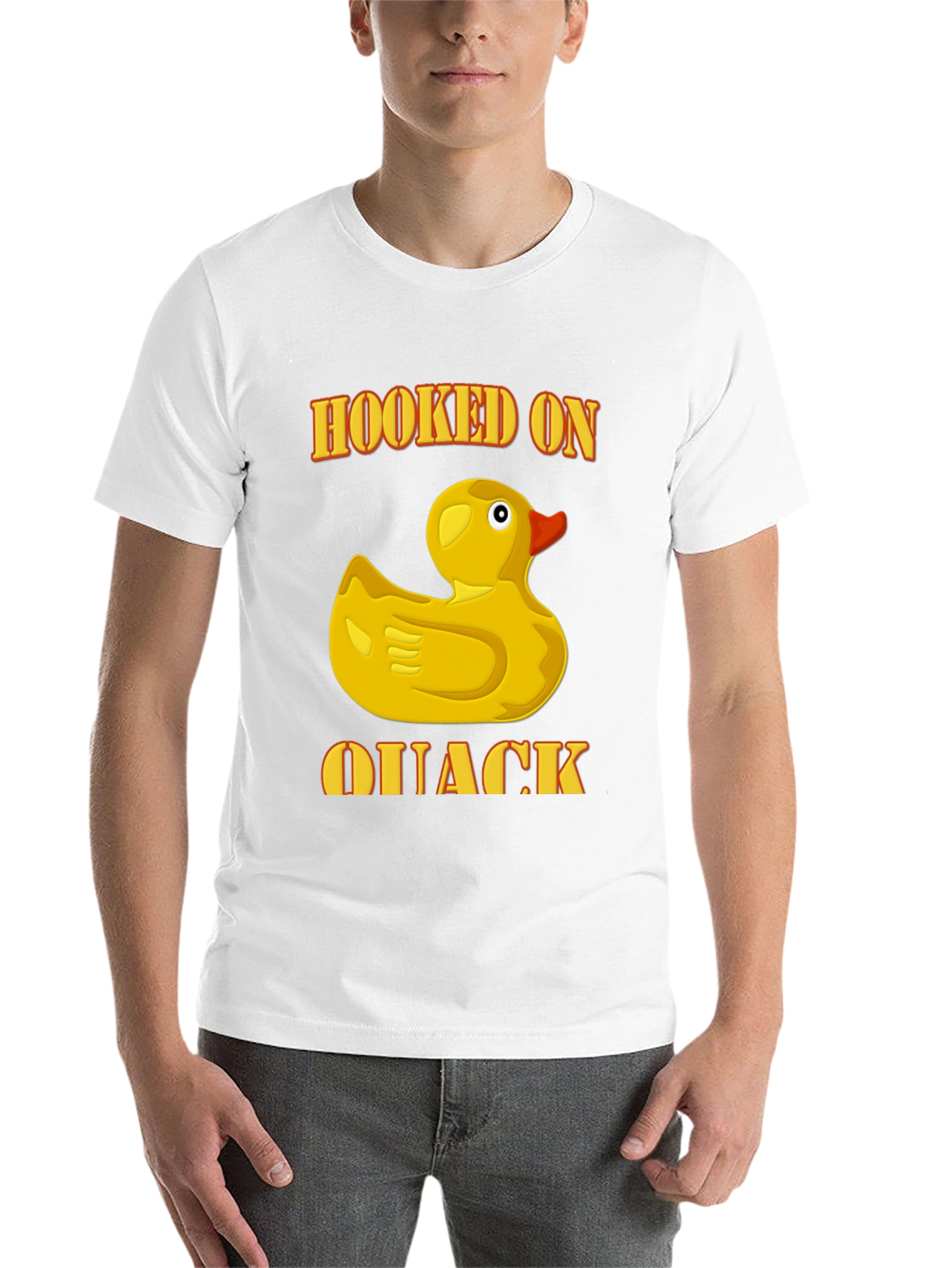 Black Hooked On Quack T-Shirt view 14