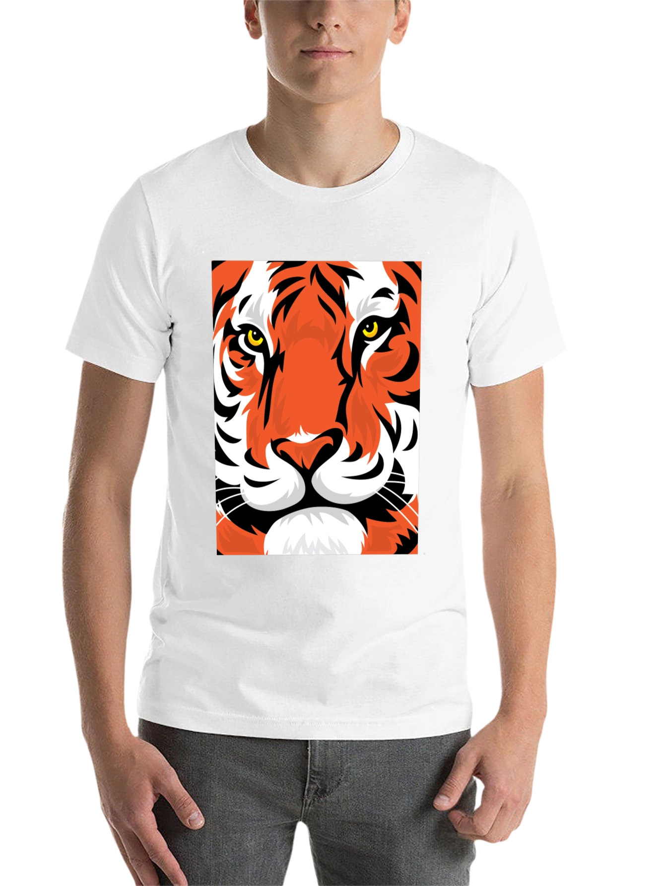 Black Tiger Graphic Tee - Bold Animal Print T-Shirt view 14