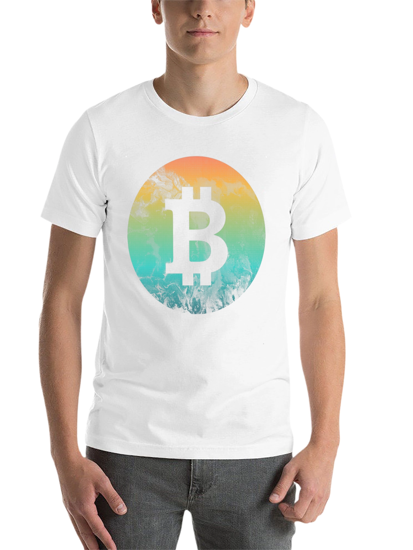 Black Bitcoin Graphic Tee - Crypto Enthusiast Shirt view 14