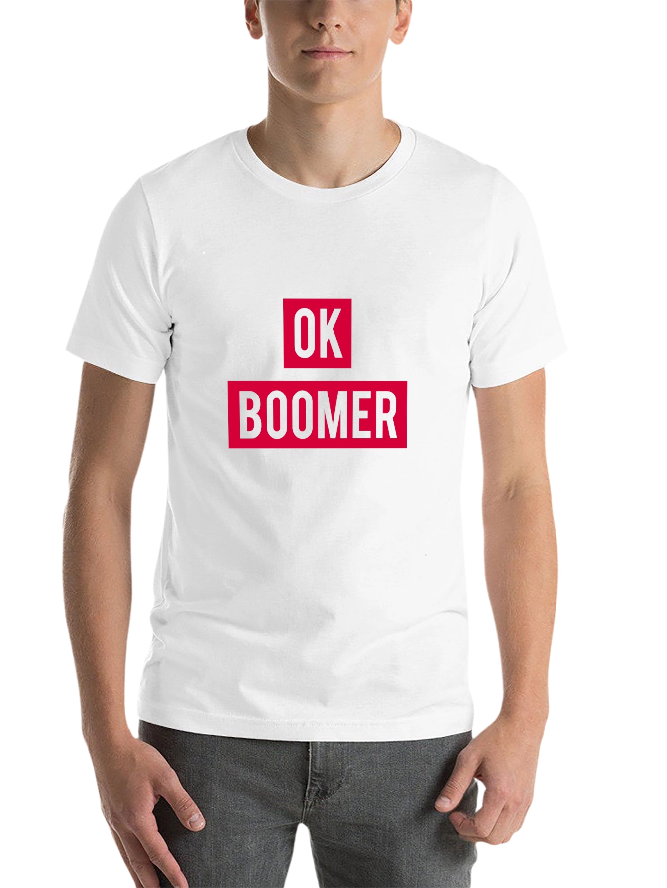 Black Ok Boomer Graphic Tee - Black Cotton T-Shirt view 14