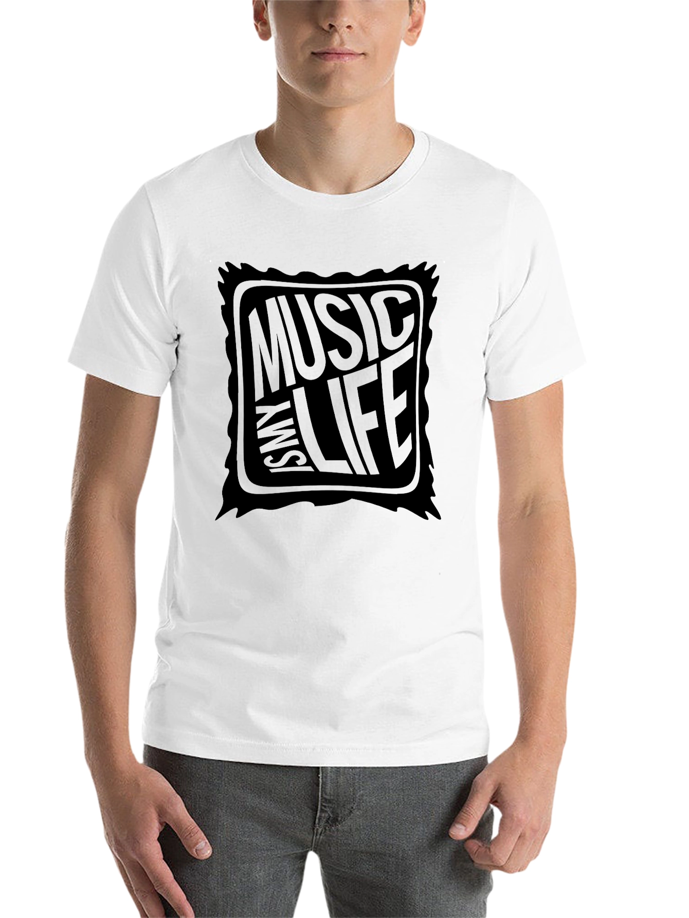 Black Music is My Life Black Graphic Tee view 14