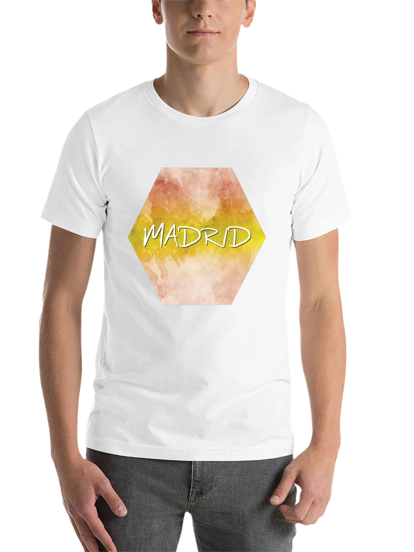 Black Madrid Graphic Tee - Stylish City T-Shirt view 14
