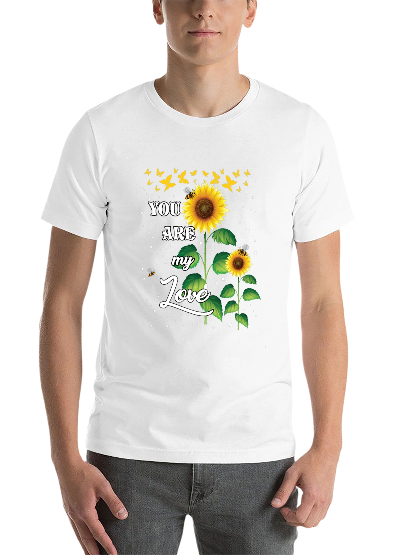 Black Sunflower Love Graphic Tee view 14