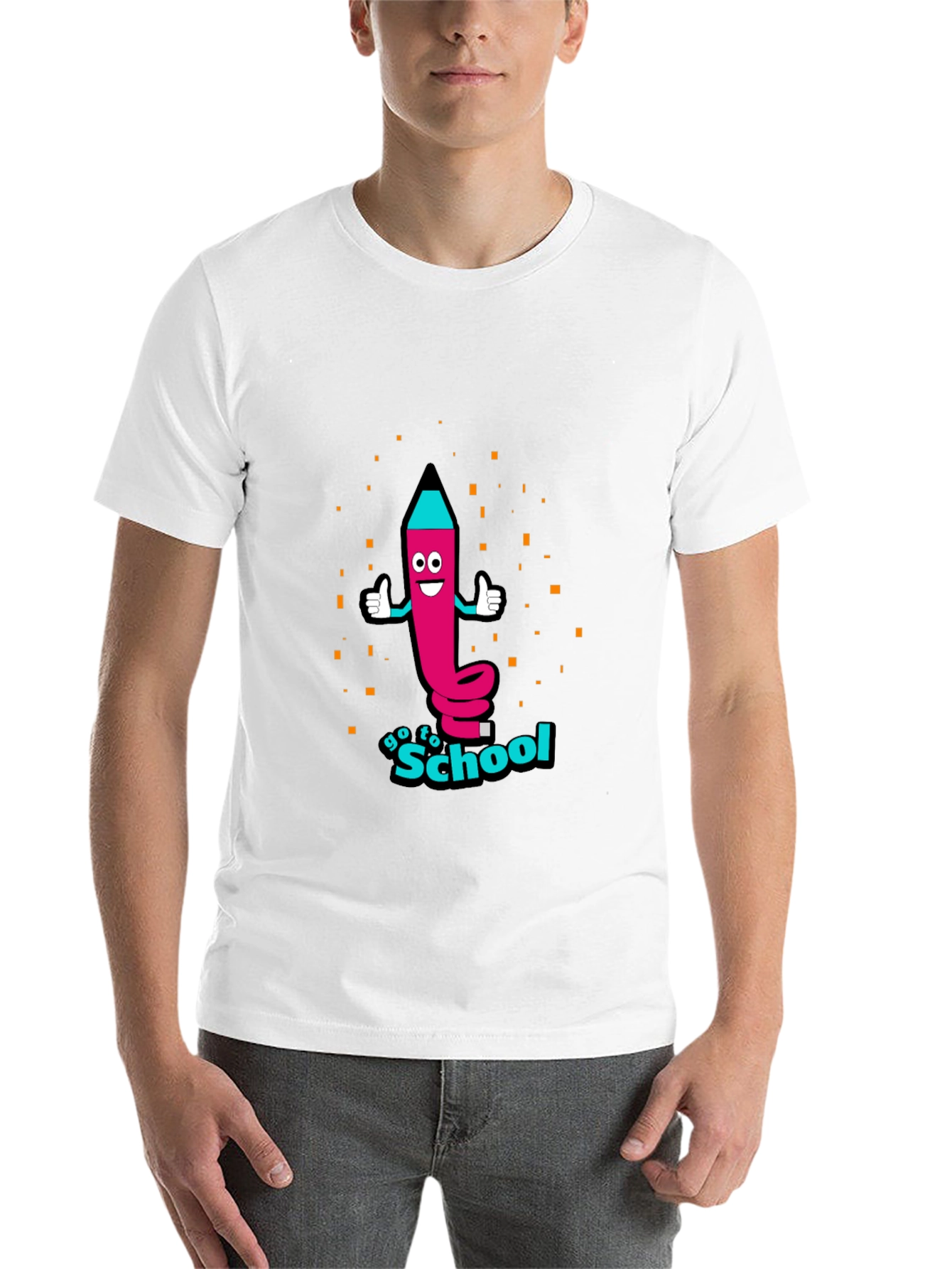 Go To School Pencil Graphic Tee - 14