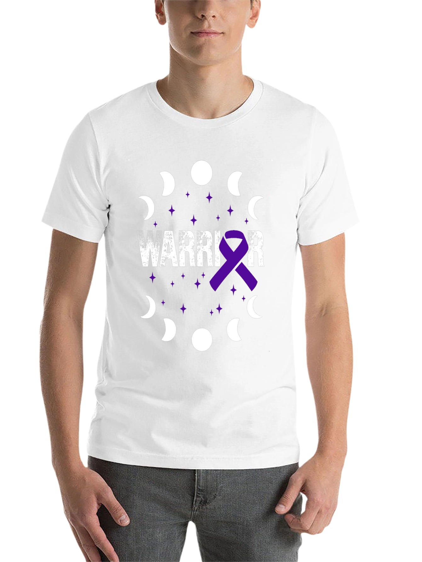 Black Warrior Awareness Ribbon T-Shirt view 14