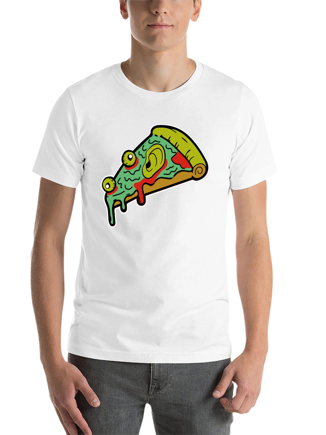 Pizza Monster Graphic Tee - Black - 14