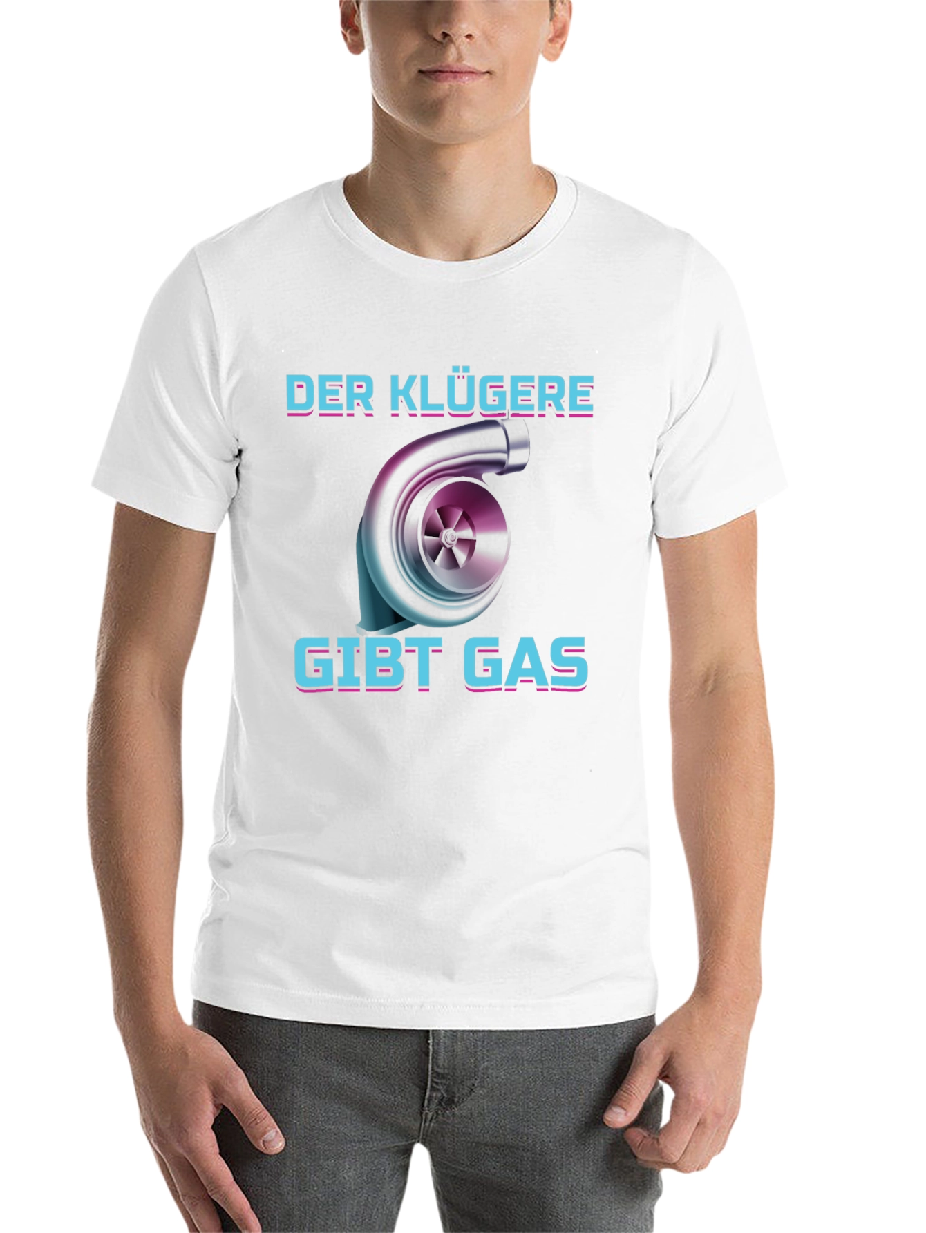 Der Klügere Gibt Gas Turbo T-Shirt - 14