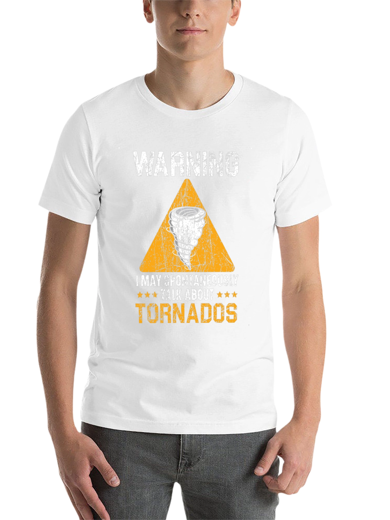 Black Warning I May Spontaneously Talk About Tornadoes T-Shirt view 14