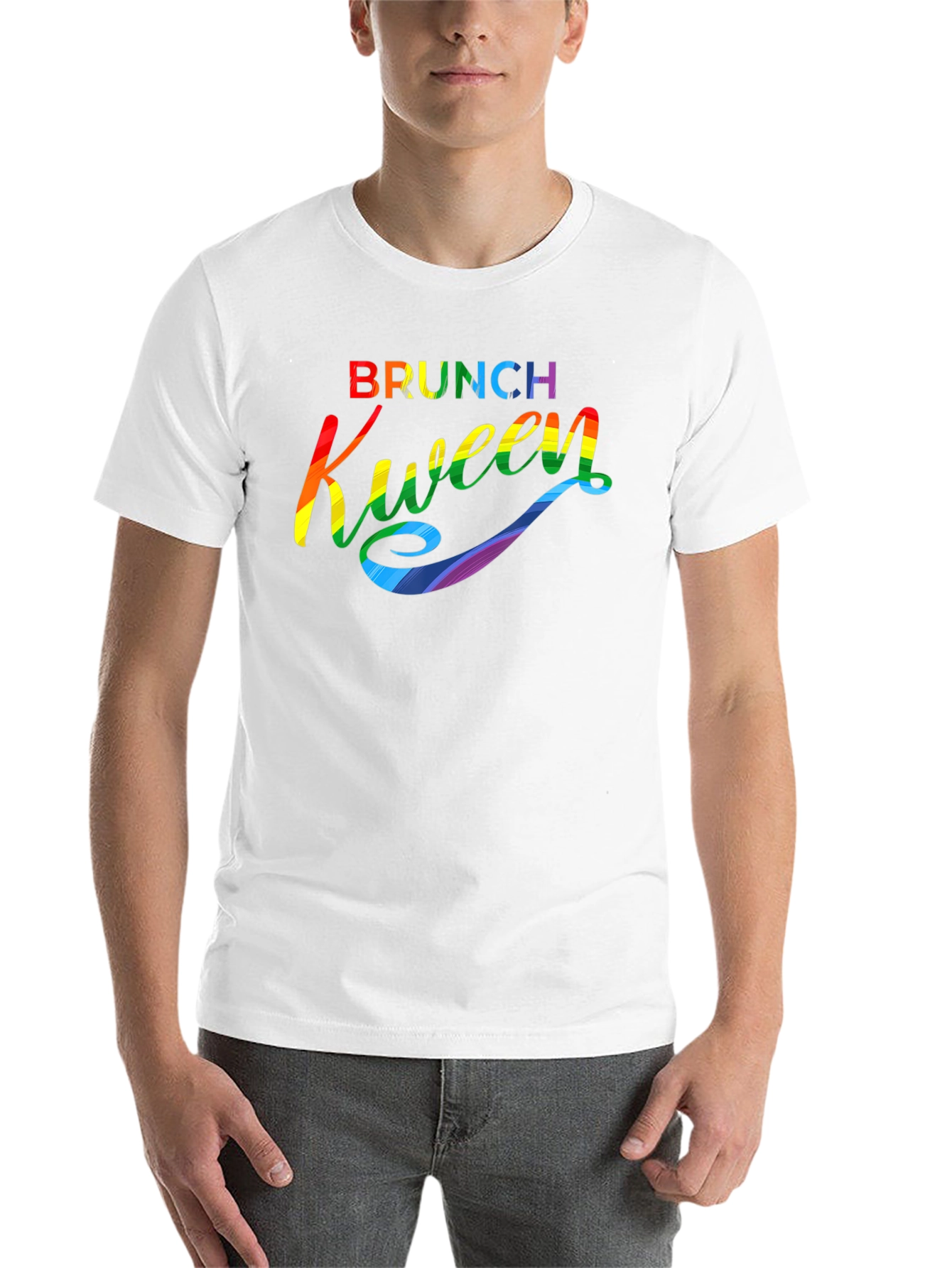 Black Brunch Kween Pride T-Shirt - Rainbow Graphic Tee view 14