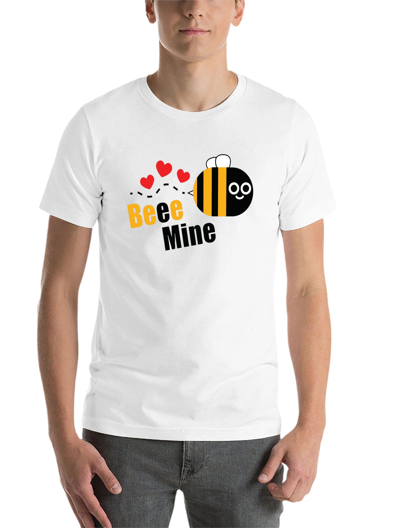 Black Bee Mine Graphic T-Shirt - Cute Valentine's Day Tee view 14