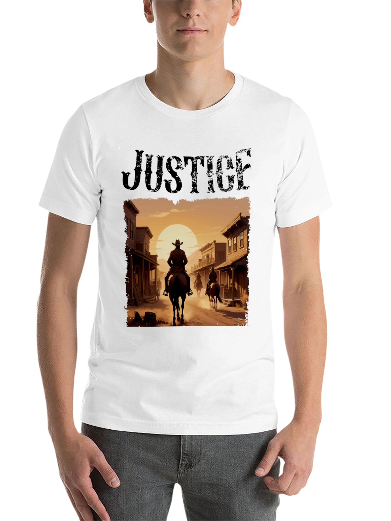 Black Justice Cowboy T-Shirt view 14