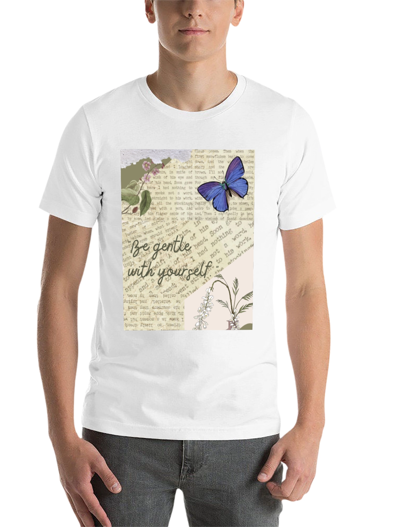 Black Be Gentle With Yourself Graphic Tee view 14