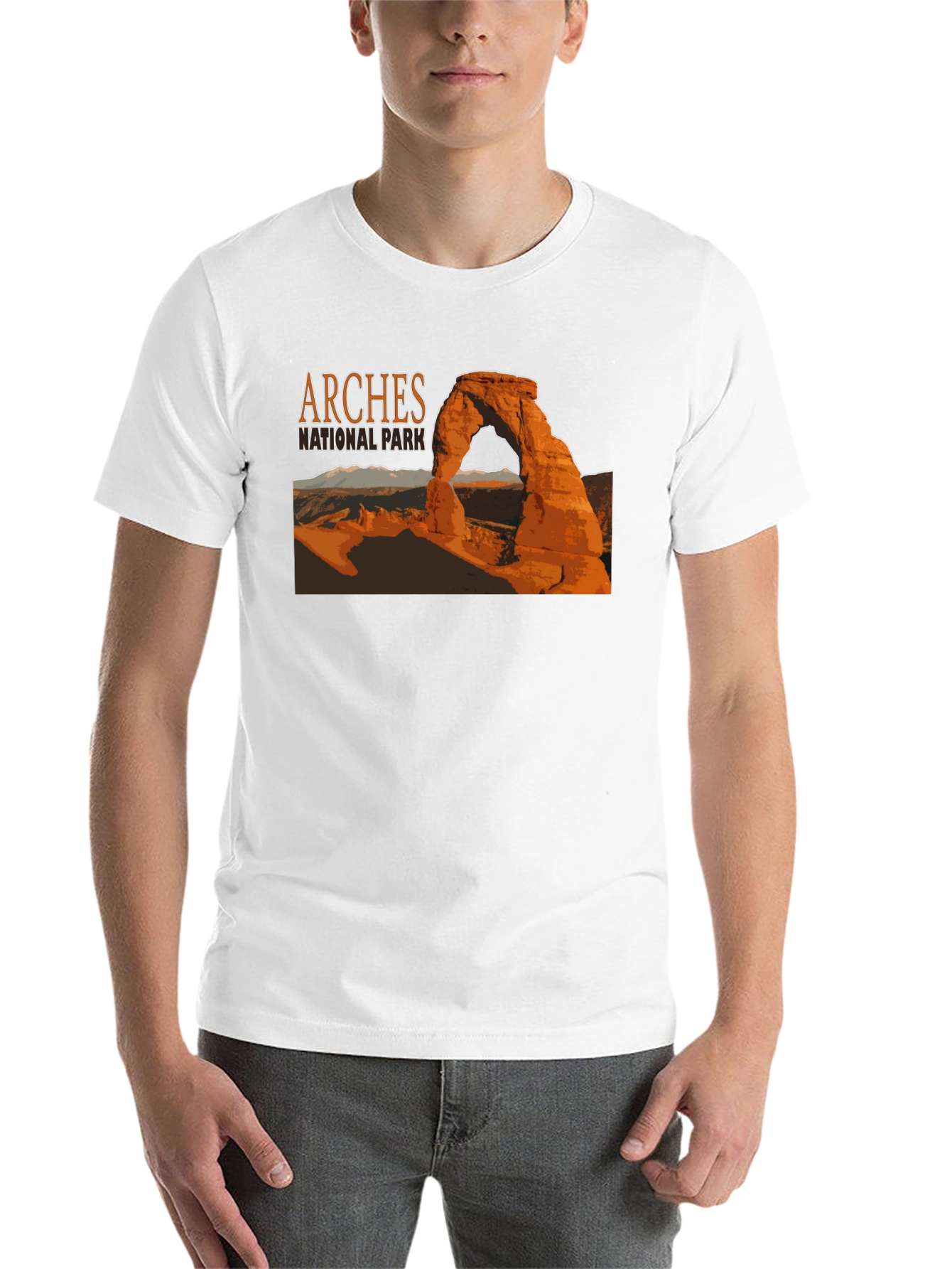Black Arches National Park Graphic T-Shirt view 14