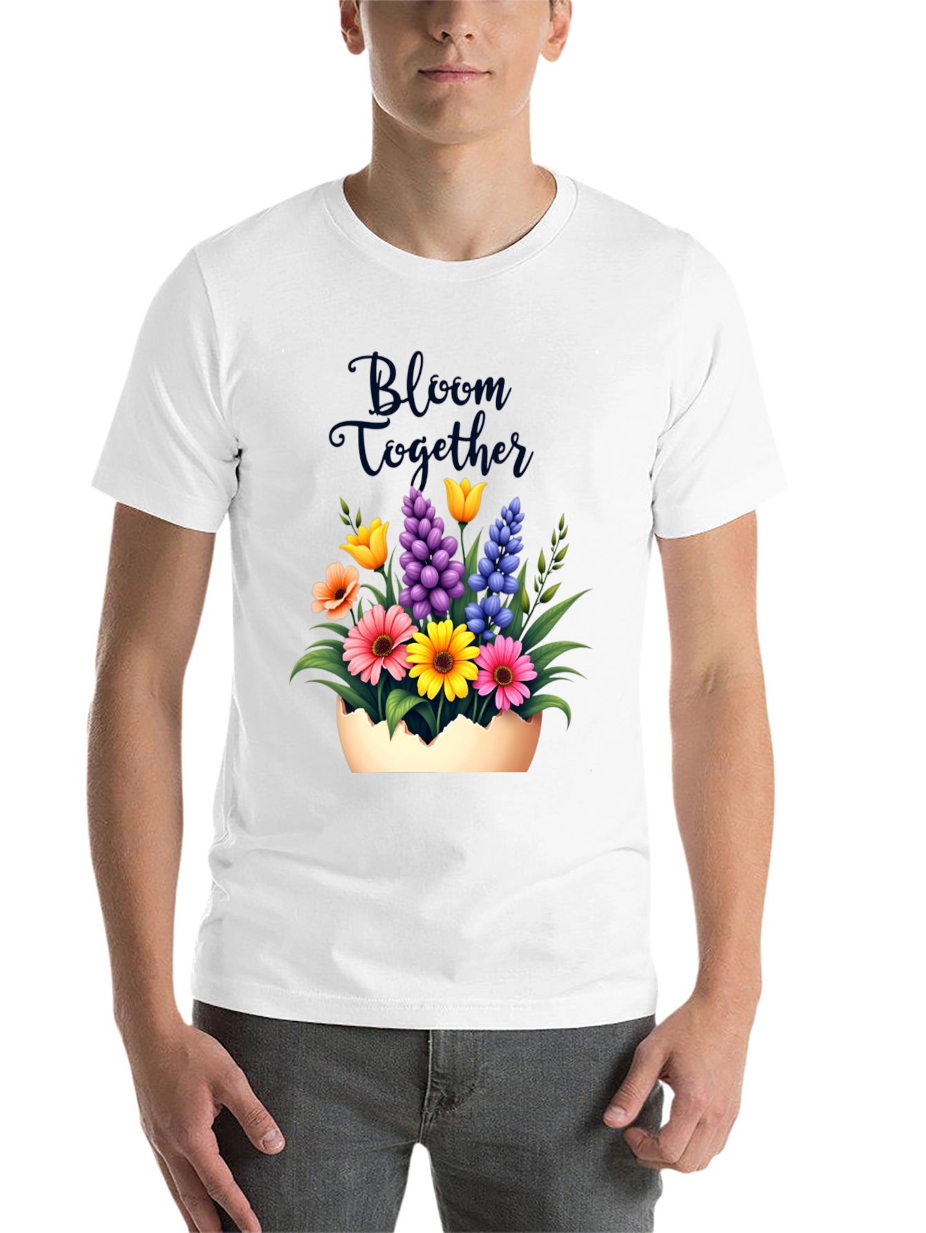 Black Bloom Together Floral Graphic Tee view 14