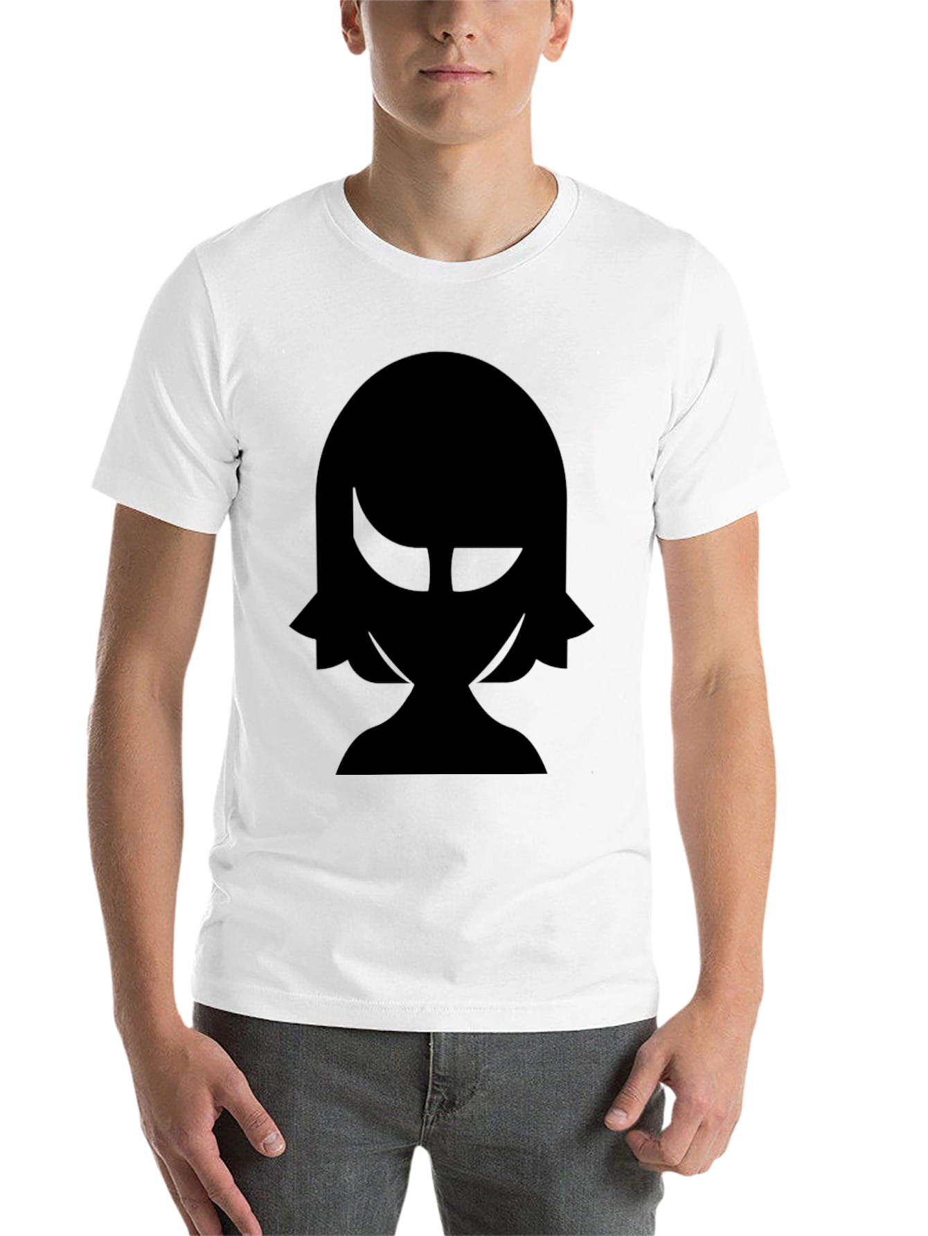 Black Silhouette Graphic Black T-Shirt view 14