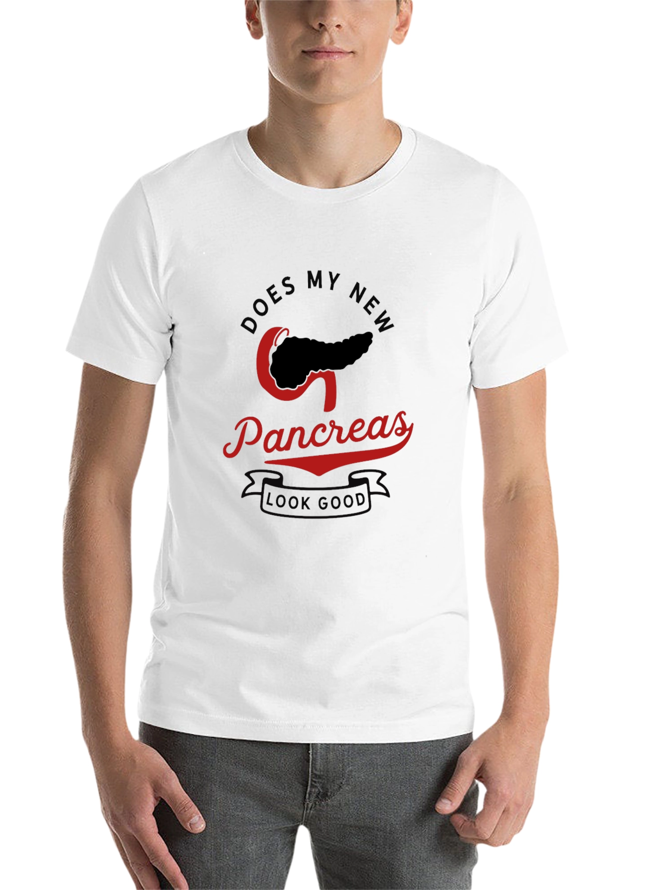 Black Funny Pancreas Transplant T-Shirt view 14