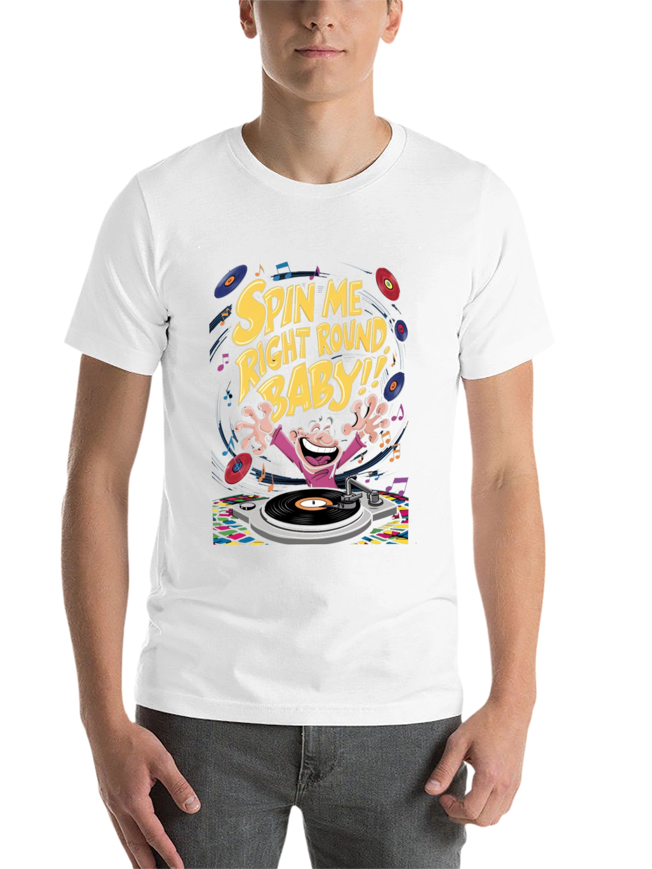 Black Spin Me Right Round T-Shirt view 14