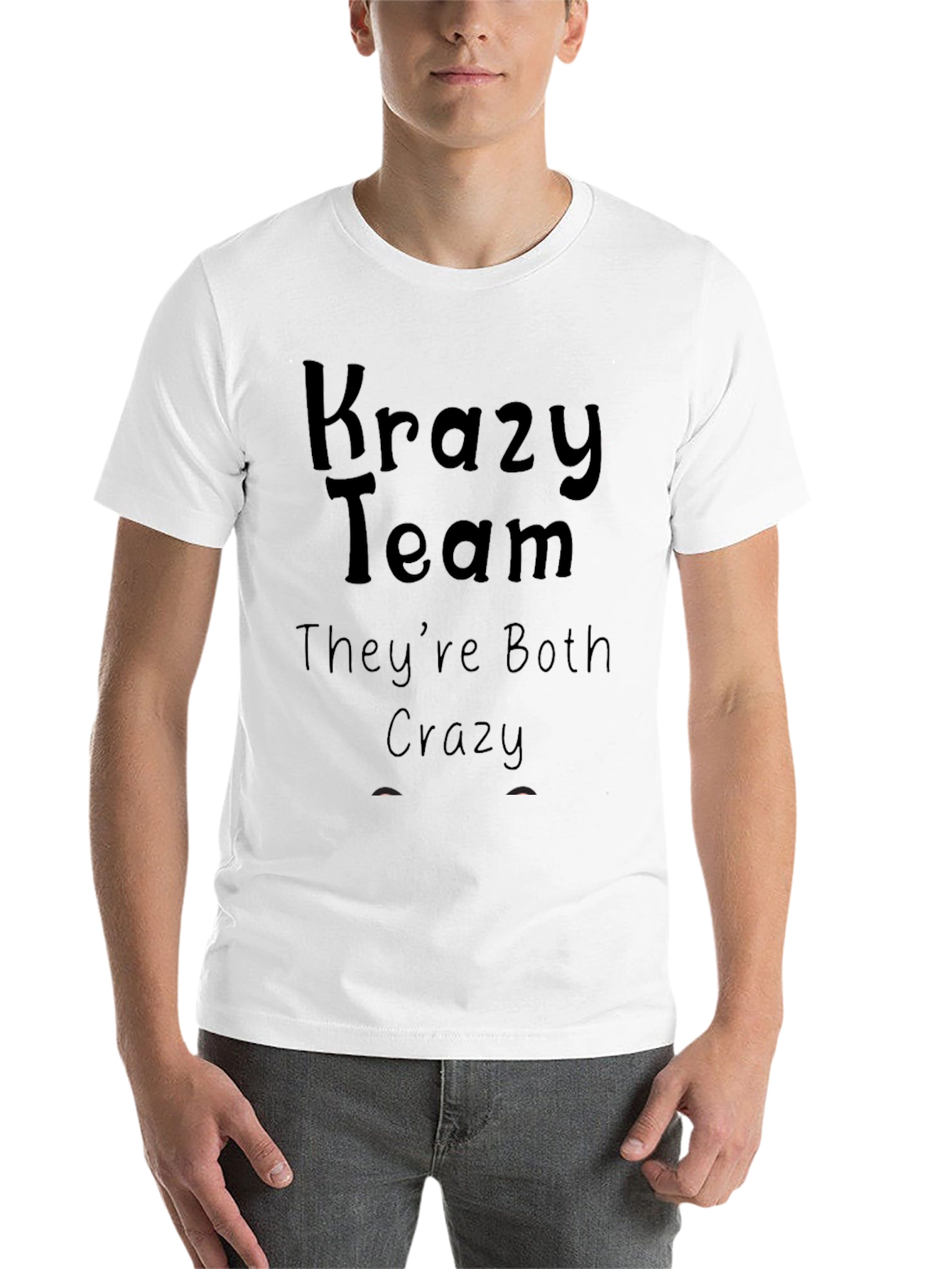 Black Krazy Team Tee - They're Both Crazy Shirt view 14