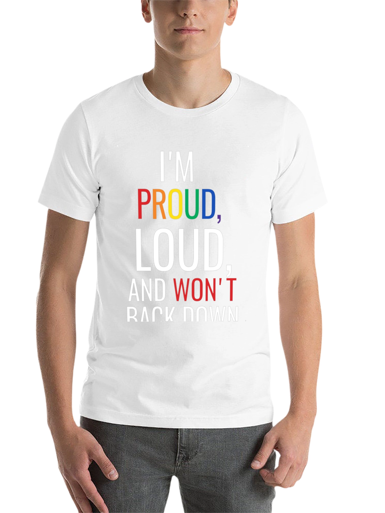 Black Proud Loud T-Shirt - Black Pride Tee view 14