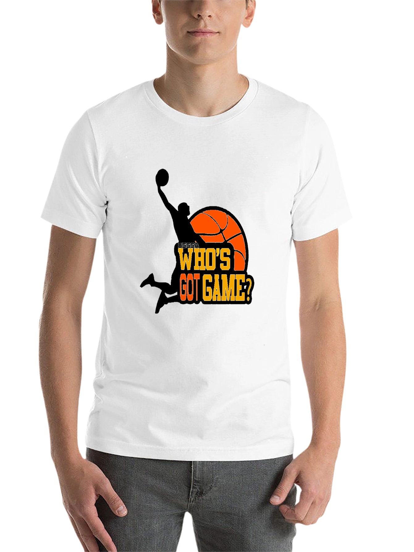 Black Who's Got Game? Basketball T-Shirt view 14