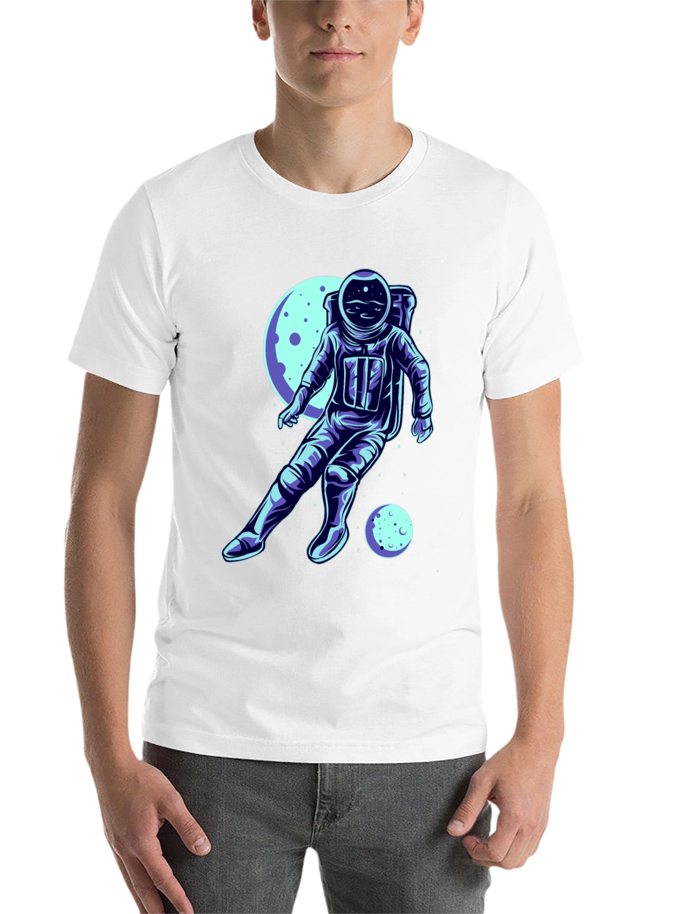 Black Astronaut Graphic Tee - Space Adventure Shirt view 14