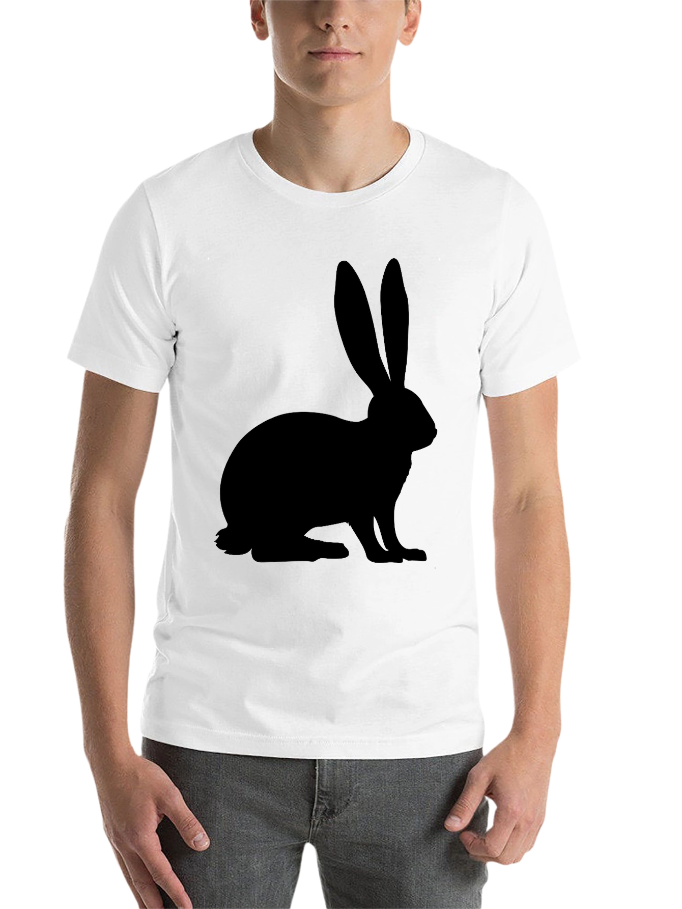 Black Black Rabbit Graphic T-Shirt - Casual Style view 14