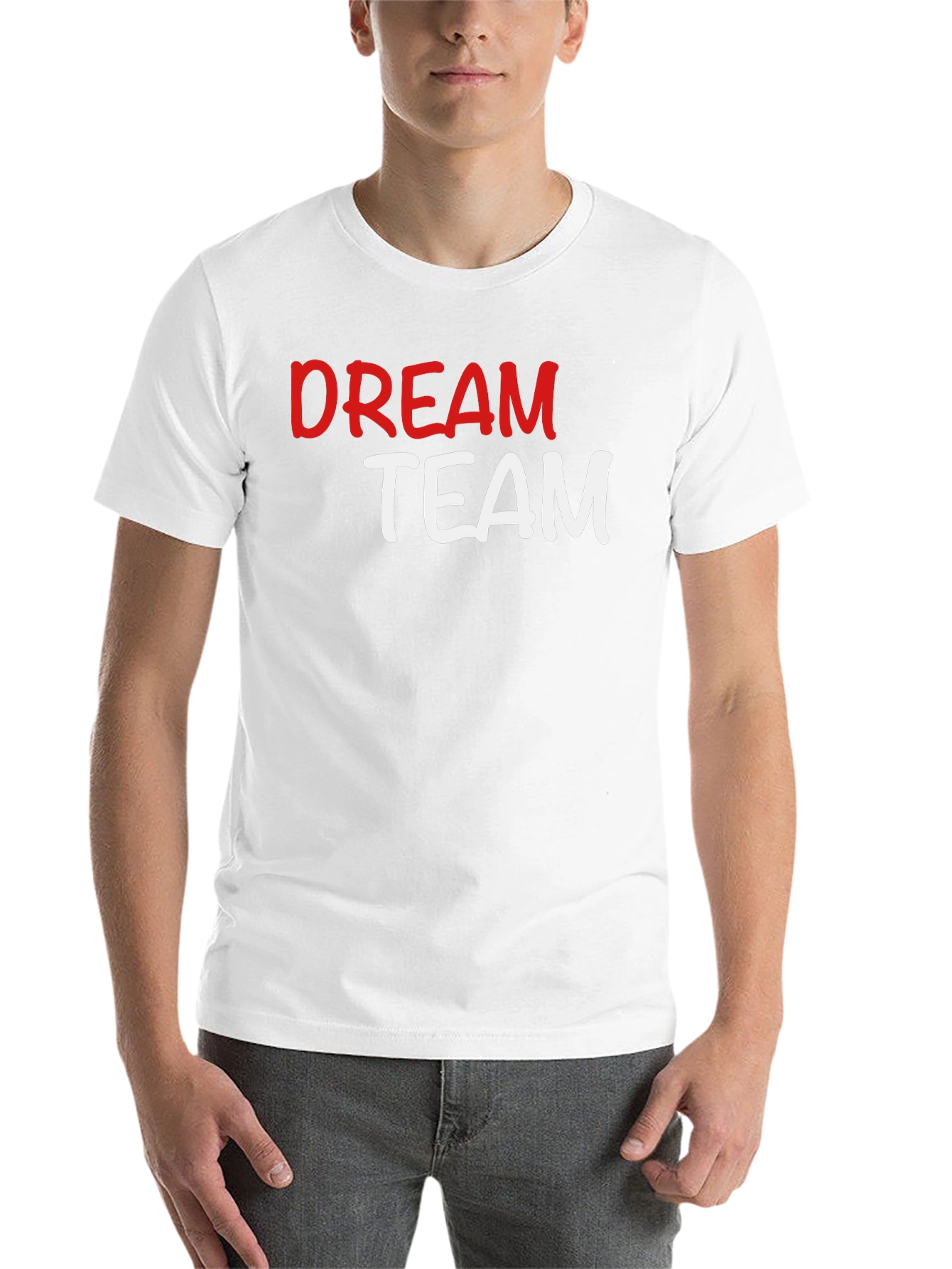 Black Dream Team Graphic T-Shirt - Black Crew Neck Tee view 14