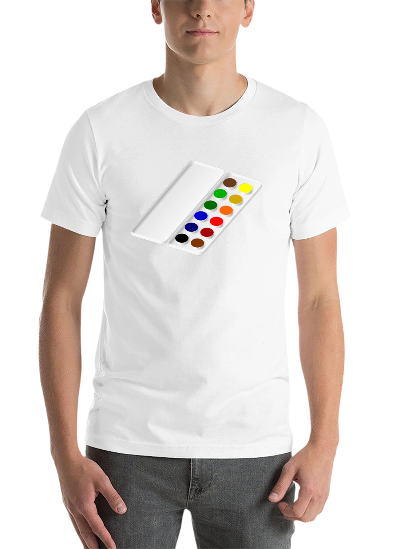 Black Artist Palette T-Shirt - Colorful Creativity view 14