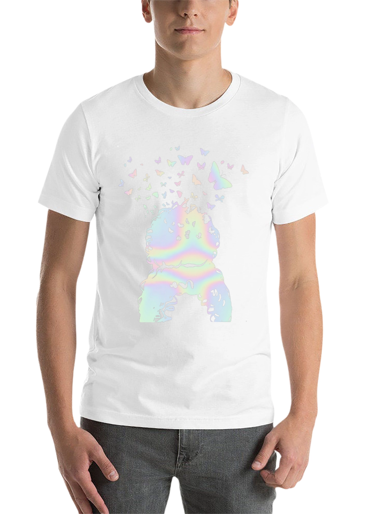 Black Butterfly Afro T-Shirt view 14