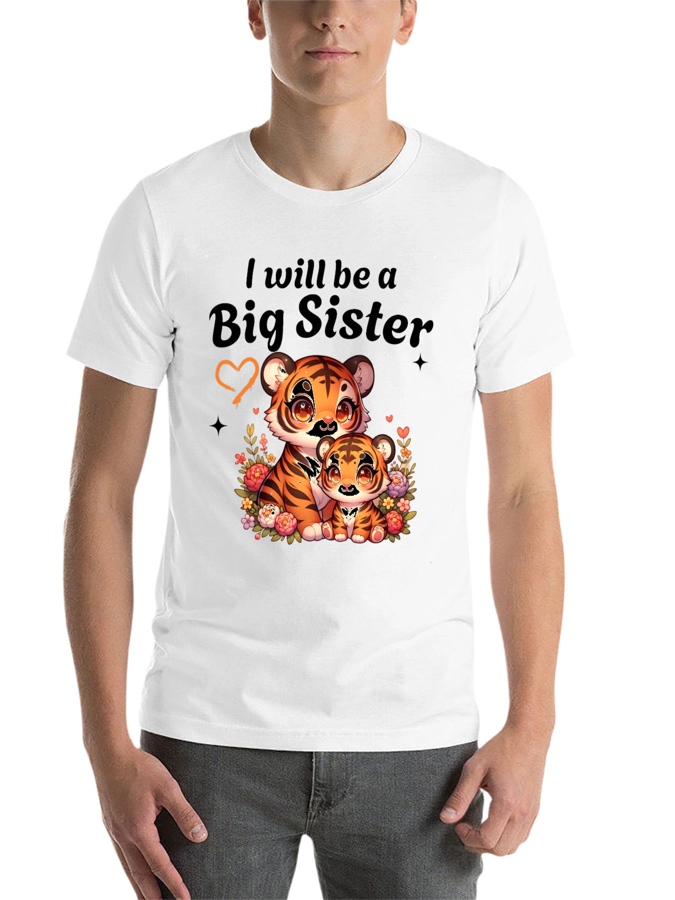 Black Big Sister Tiger Tee view 14