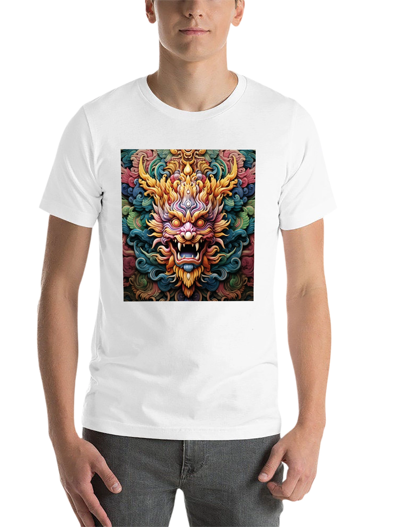 Black Dragon Graphic Tee - Unique Colorful Design view 14