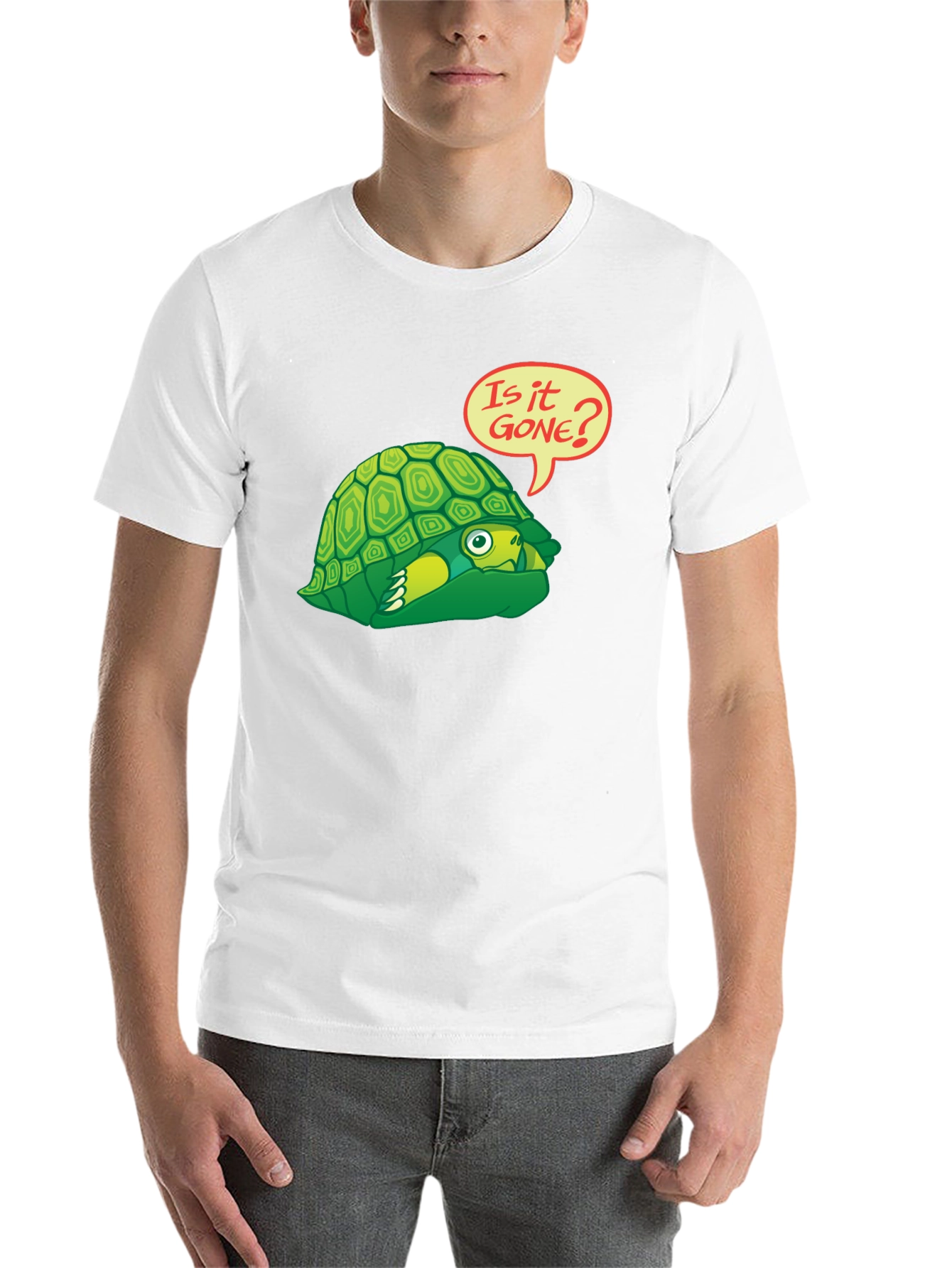 Black Funny Turtle Graphic T-Shirt - Is It Gone? view 14
