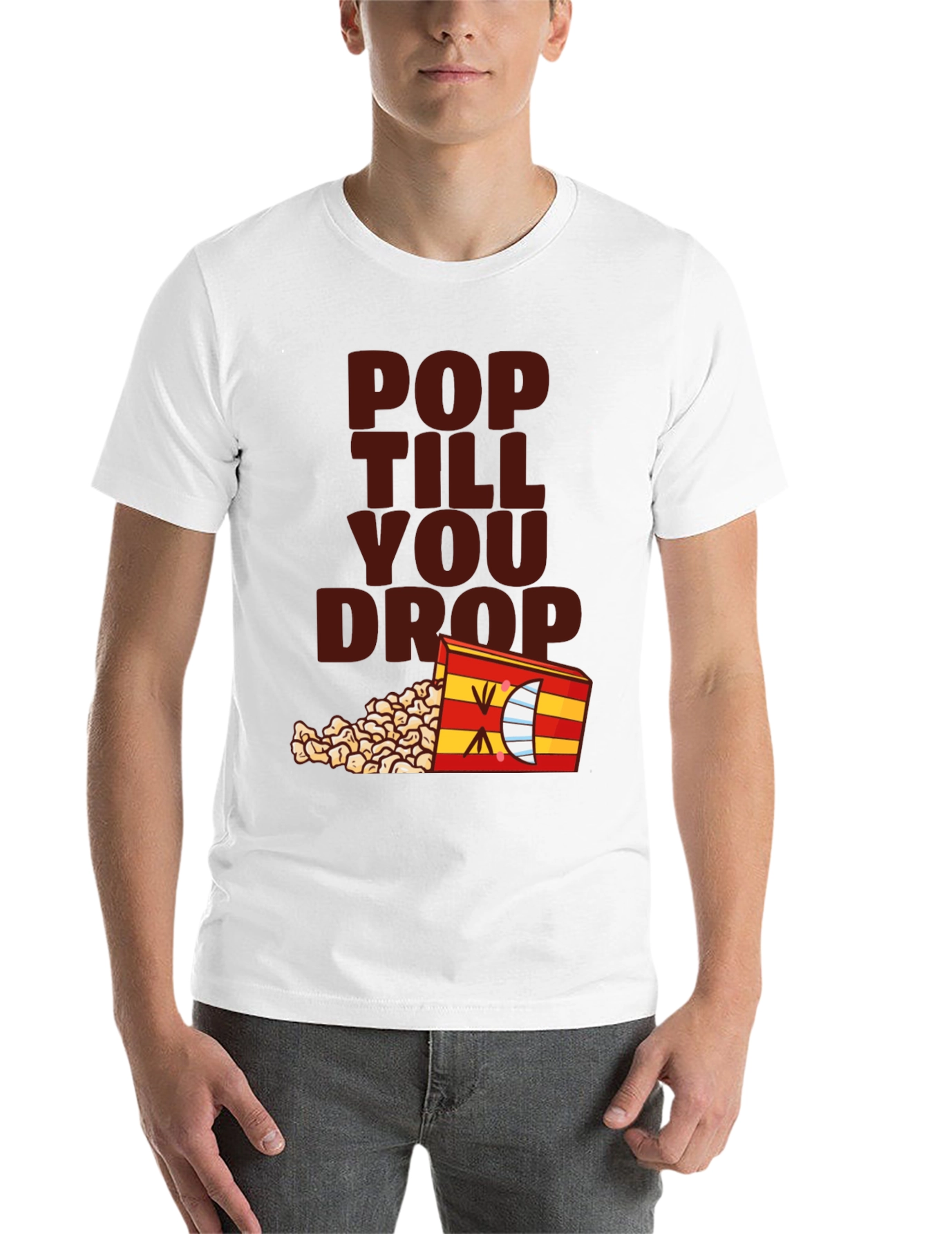 Black Pop Till You Drop T-Shirt - Black Novelty Tee view 14