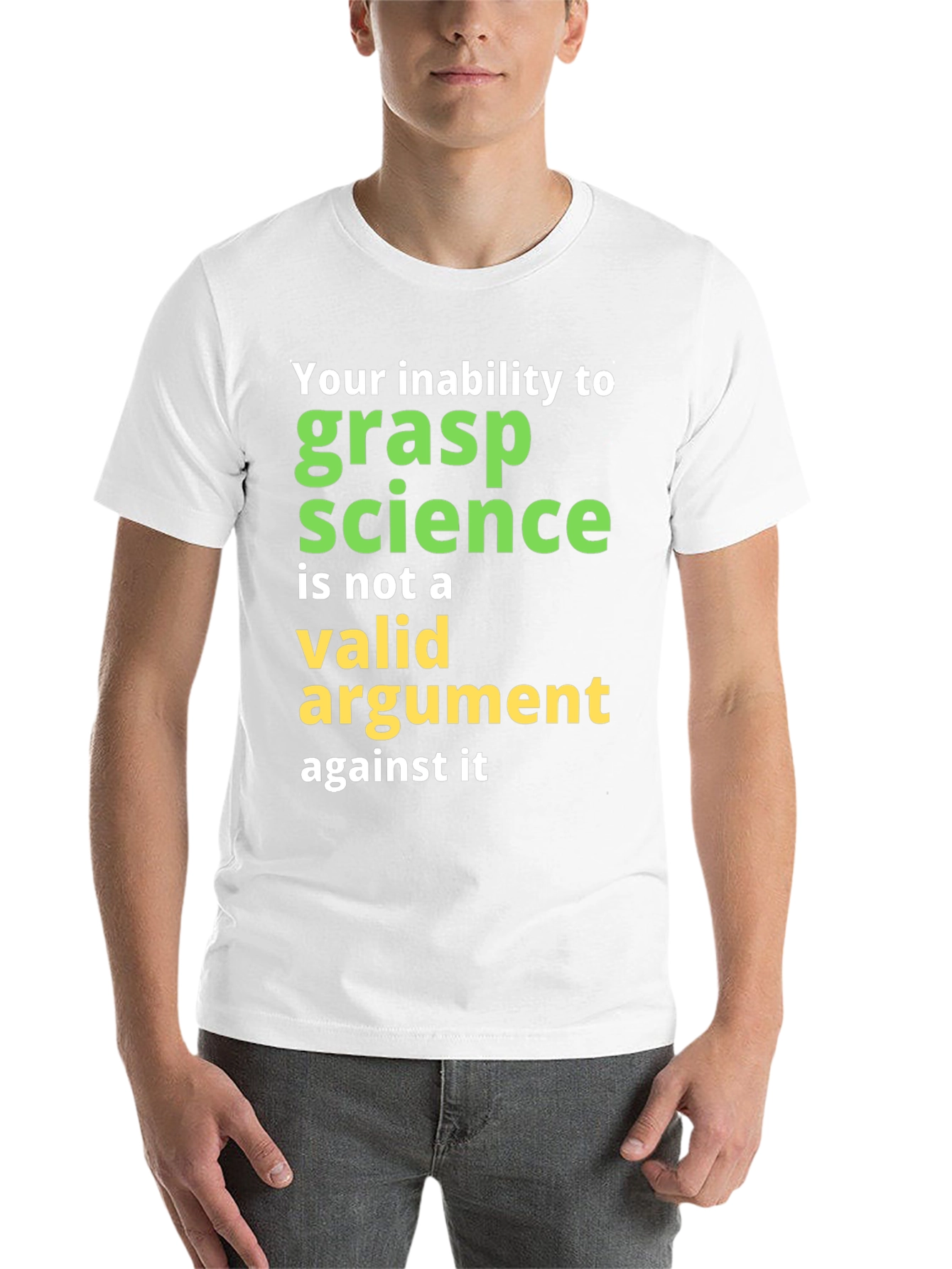 Black Science Humor T-Shirt: Grasp Science view 14