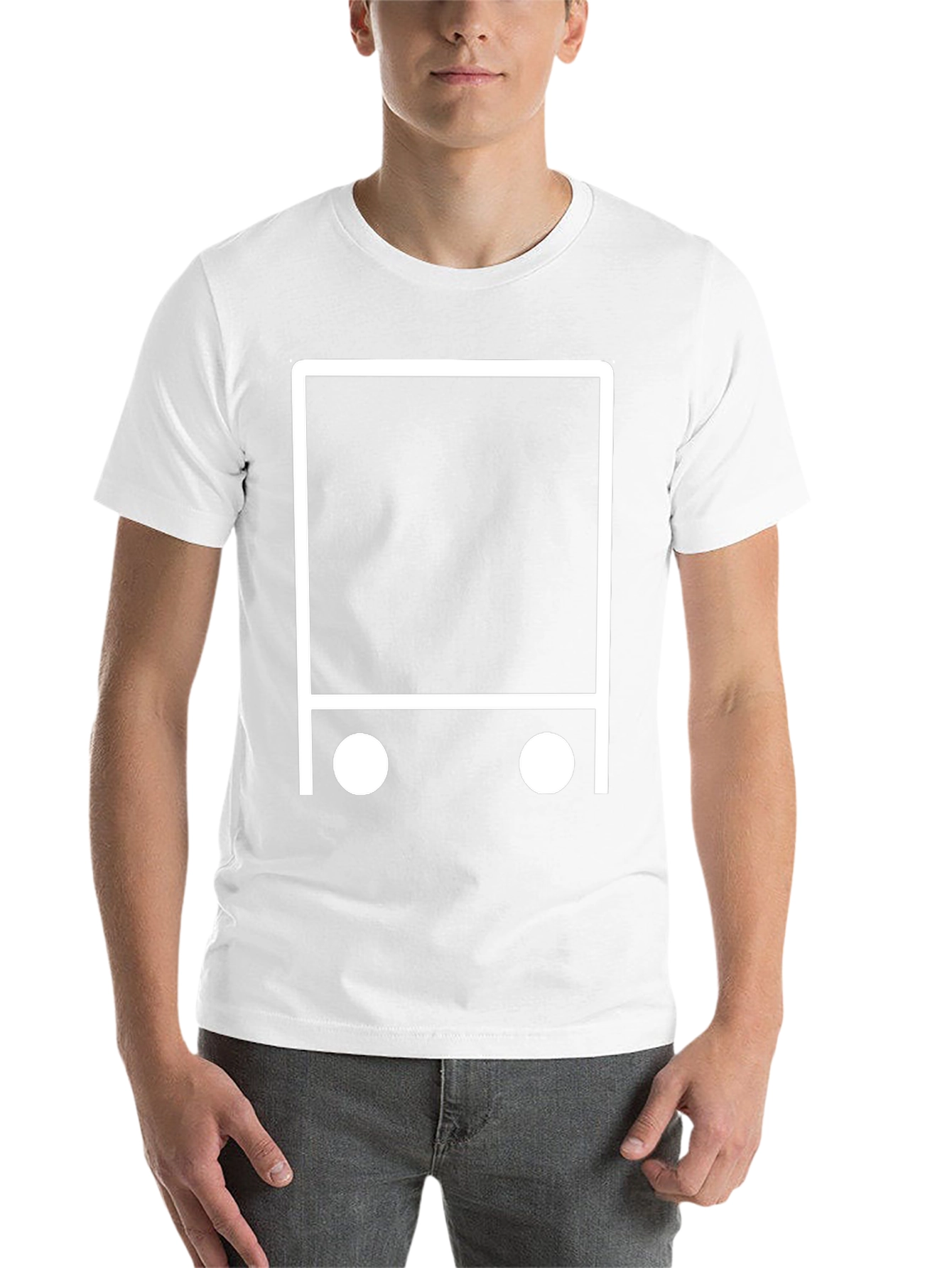 Abstract Bus Graphic Tee - Modern Style - 14