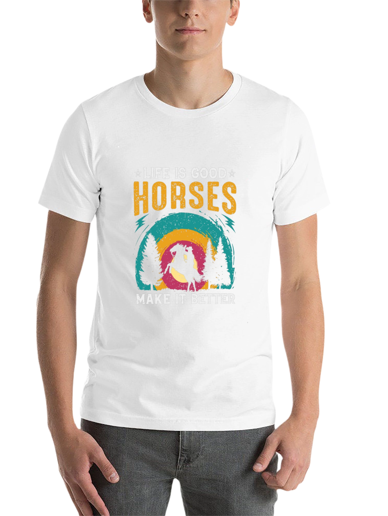 Black Life Is Good Horses T-Shirt view 14
