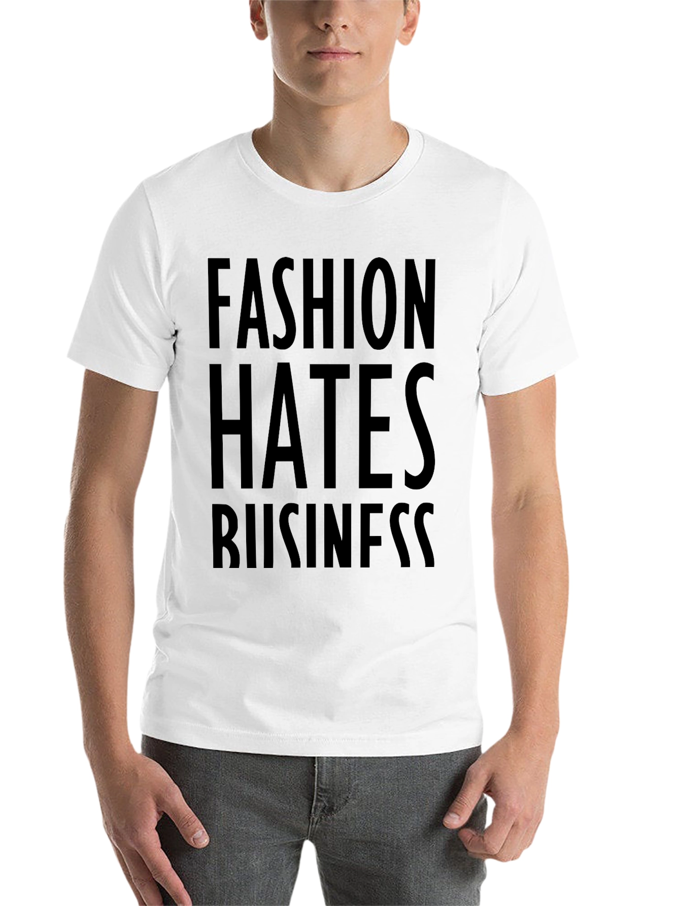 Black Fashion Hates Business Graphic Tee view 14