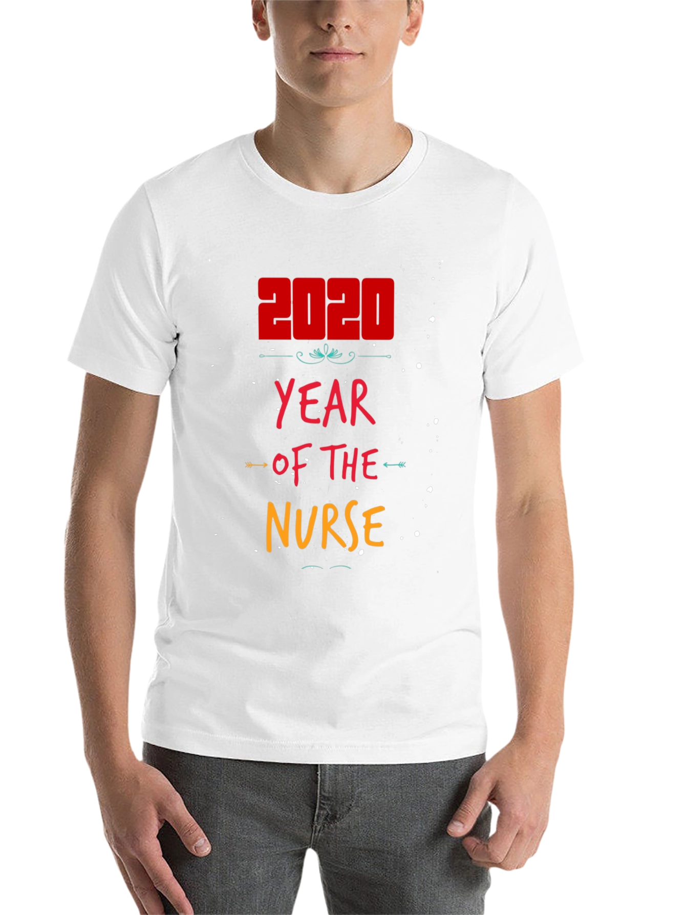 Black 2020 Year of the Nurse T-Shirt view 14