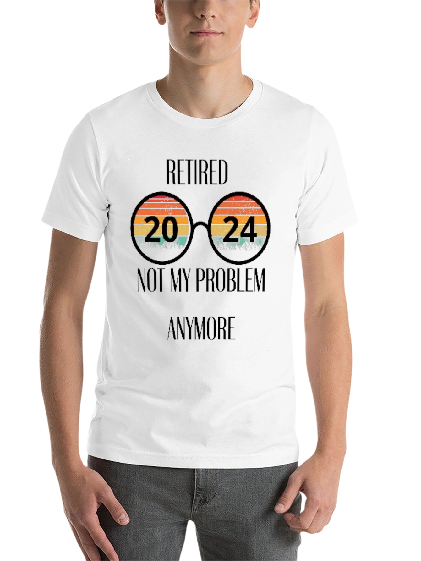Black Retired 2024 T-Shirt - No More Problems! view 14