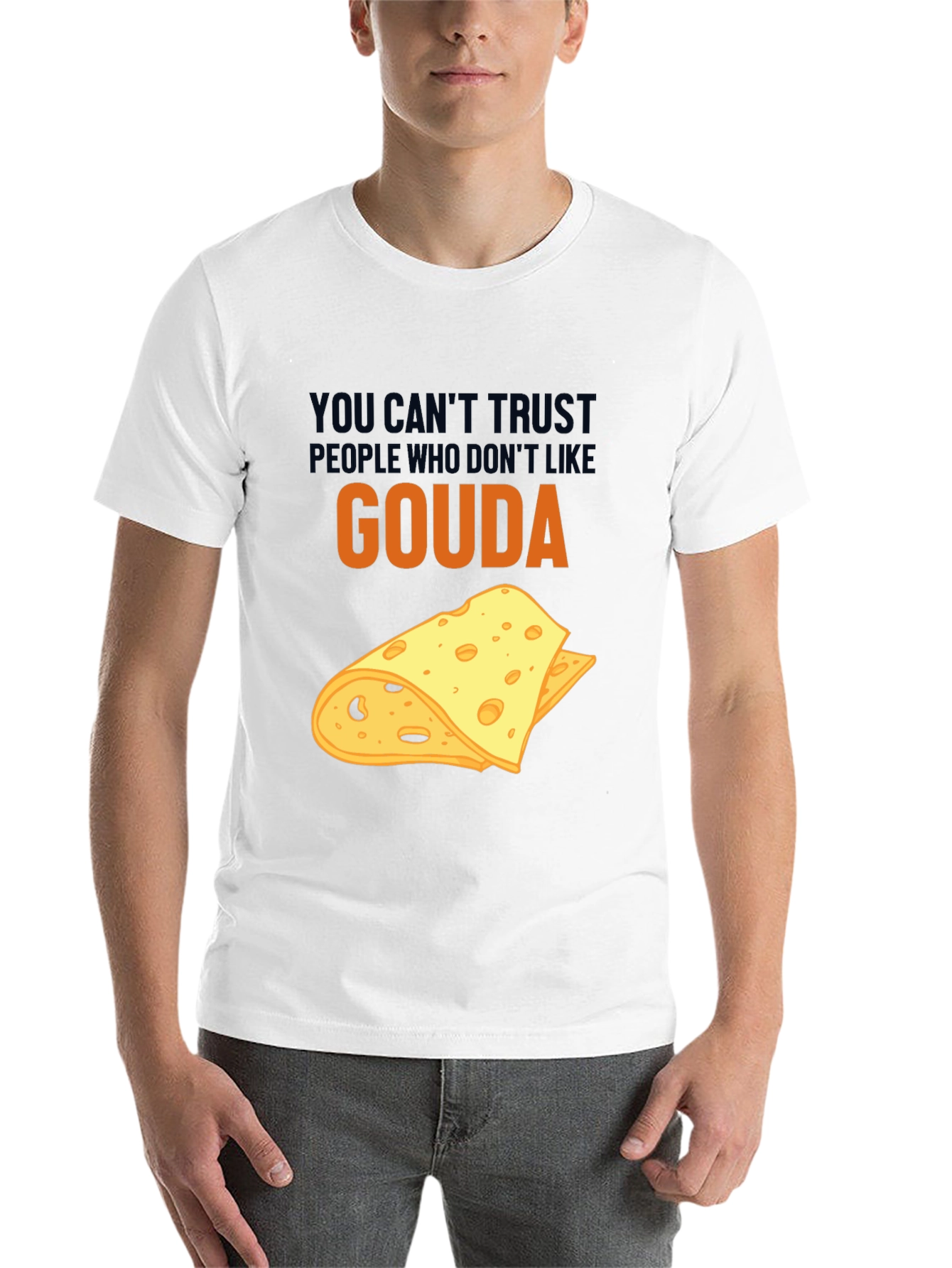 Black Gouda Cheese Lover T-Shirt Funny Foodie Tee view 14