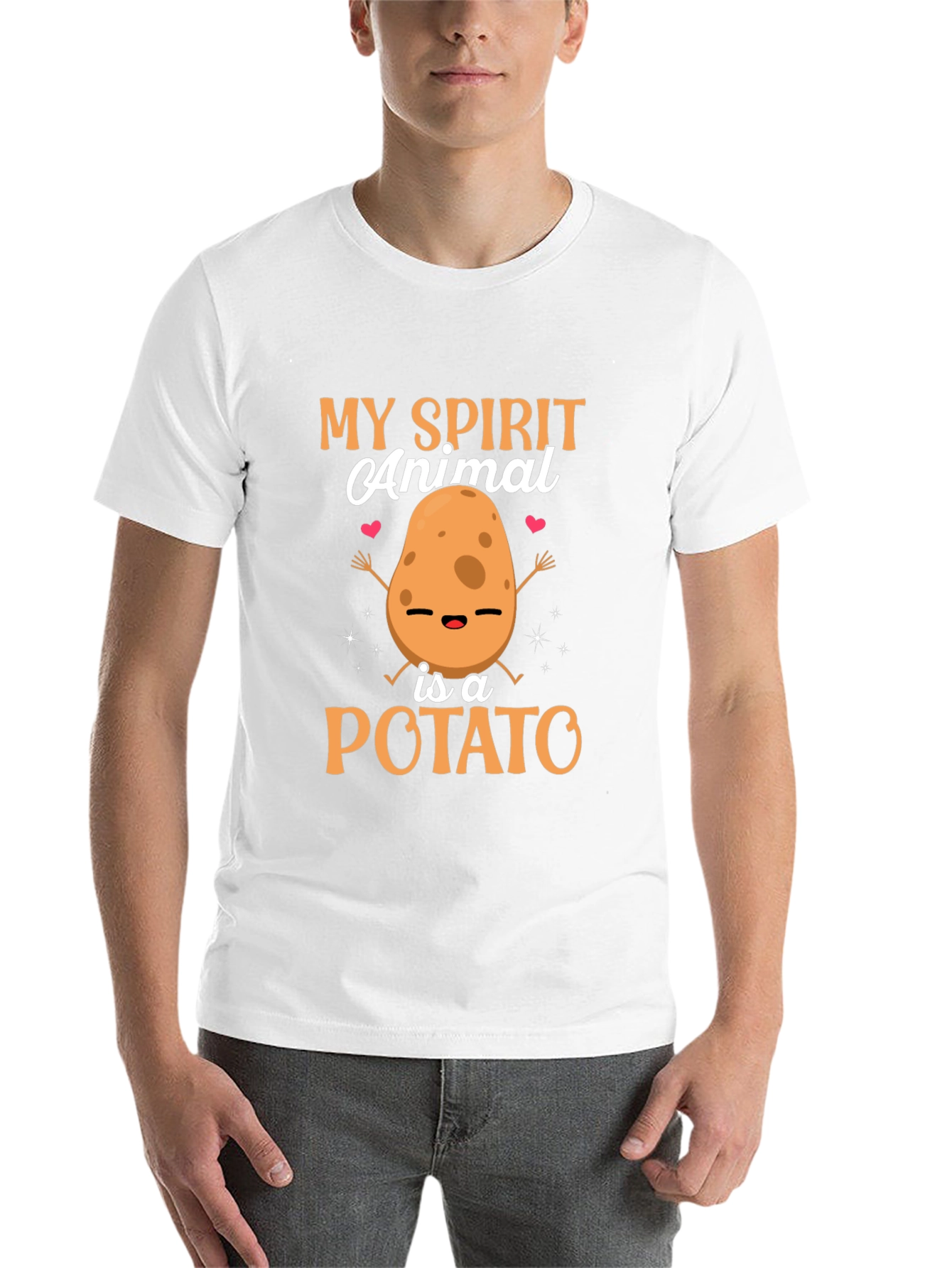 Black My Spirit Animal is a Potato T-Shirt view 14
