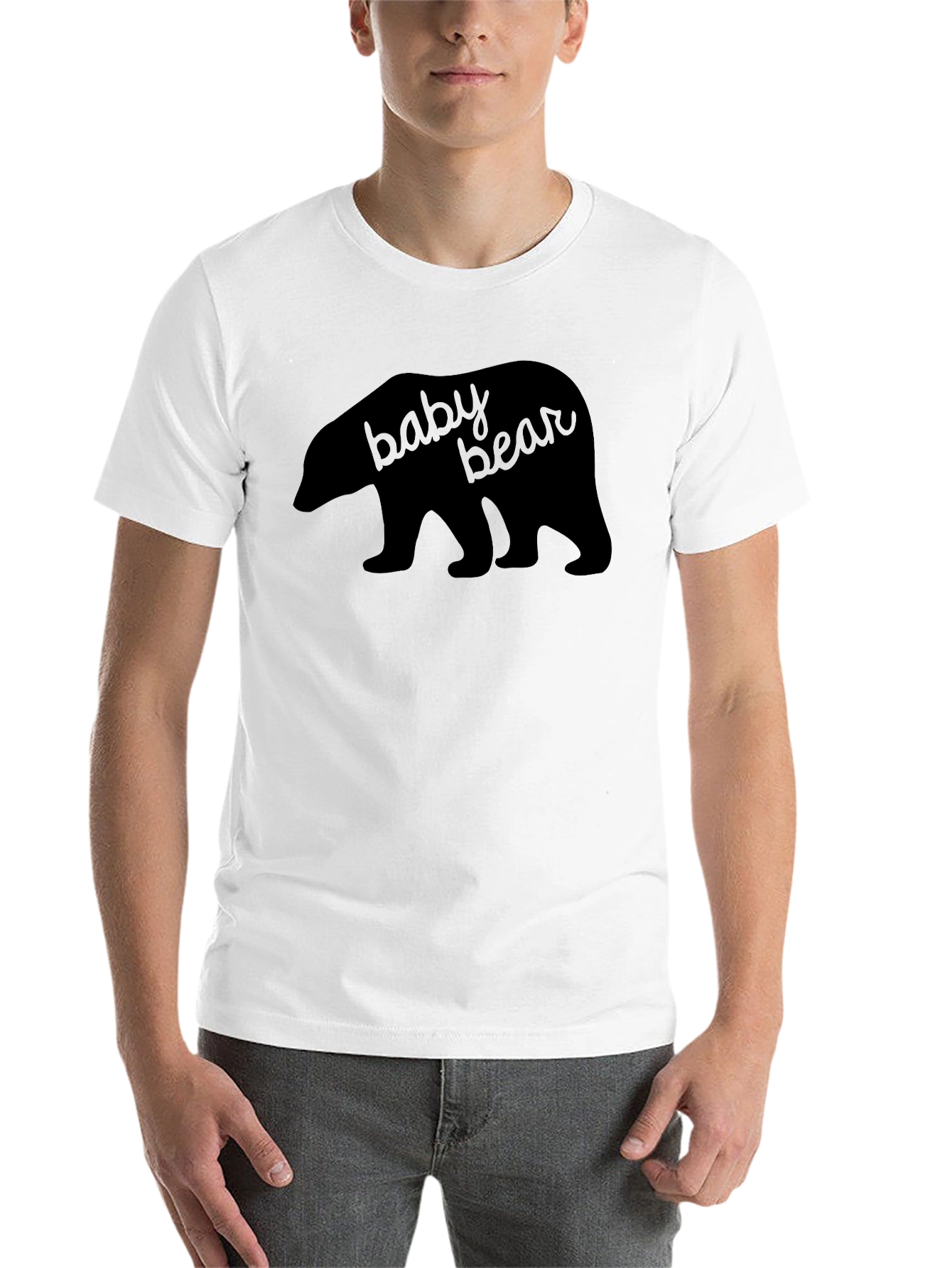 Black Baby Bear Graphic T-Shirt - Black view 14