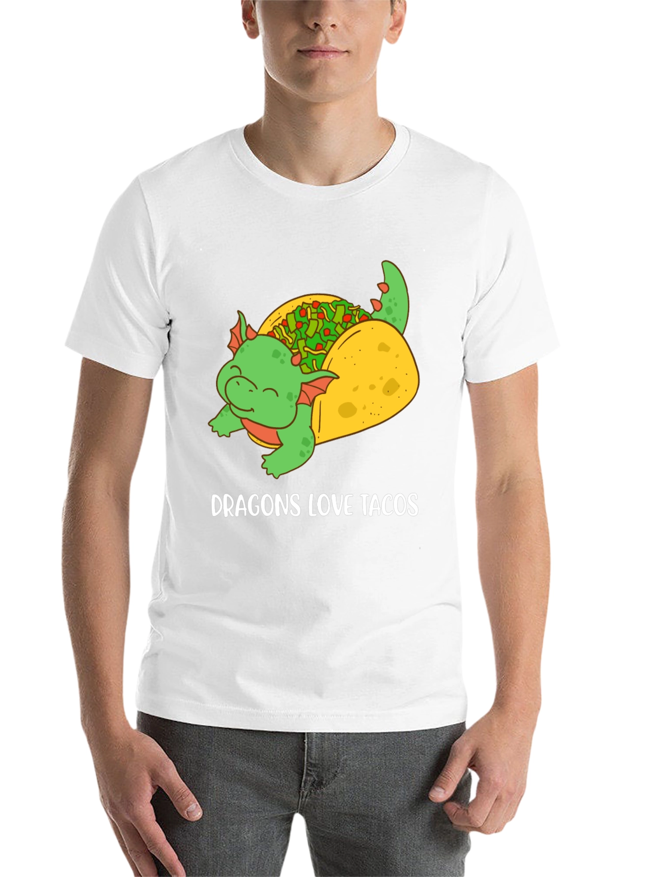 Black Dragon Loves Tacos Graphic Tee view 14