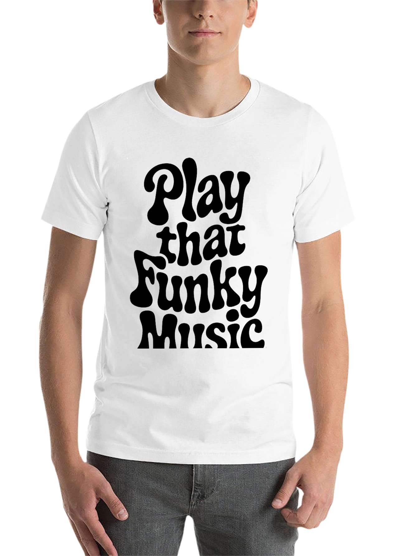 Black Funky Music T-Shirt - Retro Style view 14