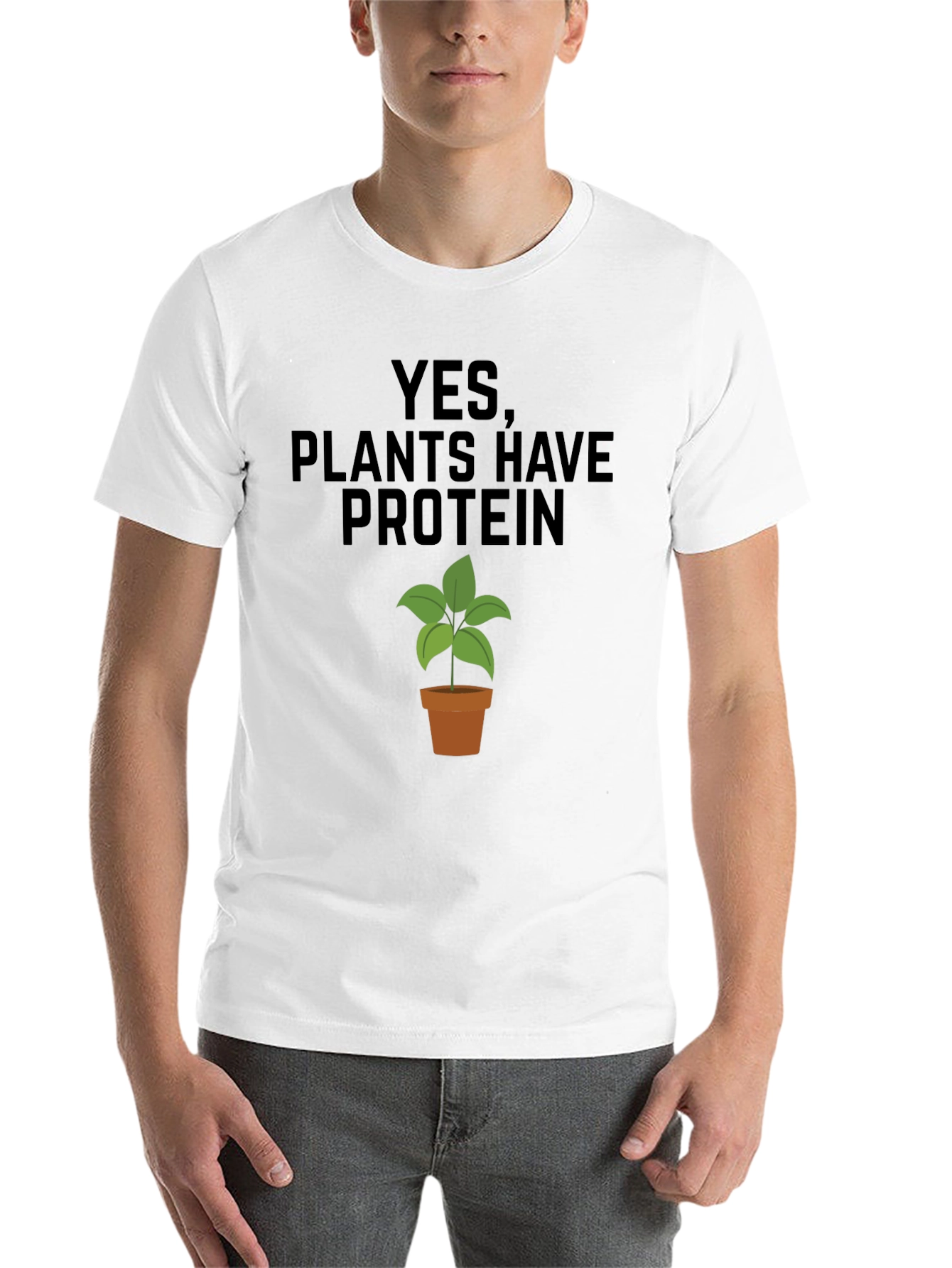 Black Plants Have Protein T-Shirt view 14