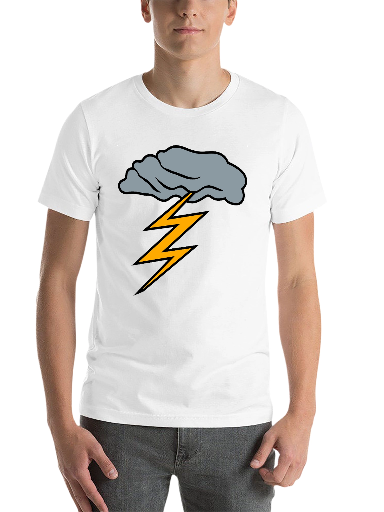 Black Stormy Weather Graphic Tee view 14