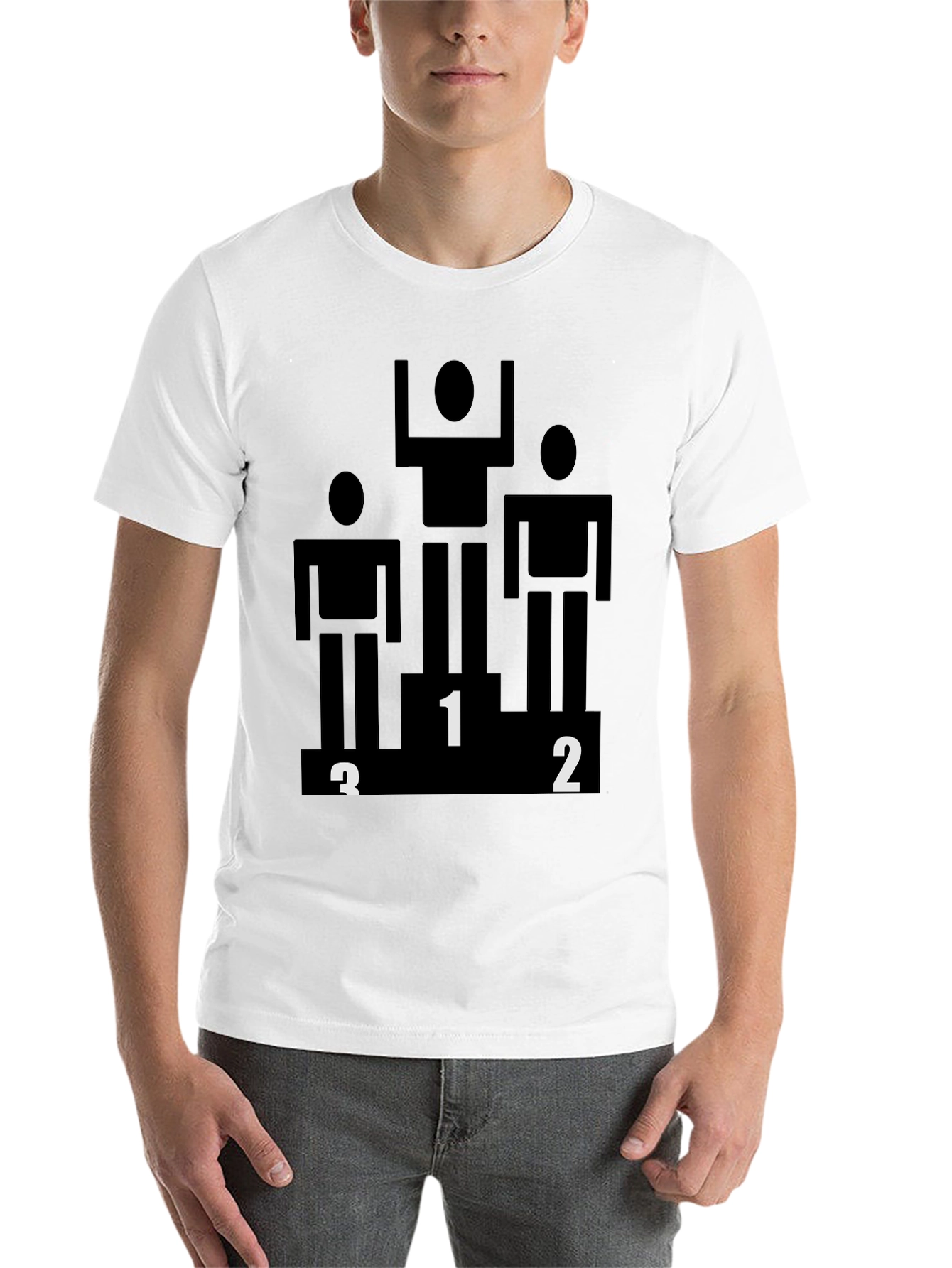 Black Winner Podium Graphic Black Tee view 14